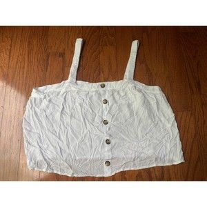 Express Sleeveless Flare Crop Top Size XL